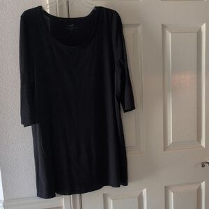 PureJill XL Black Ballet Sleeve Tunic